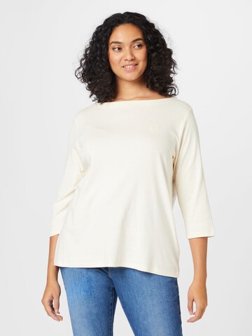 Tom Tailor Women + Shirt in Beige: front