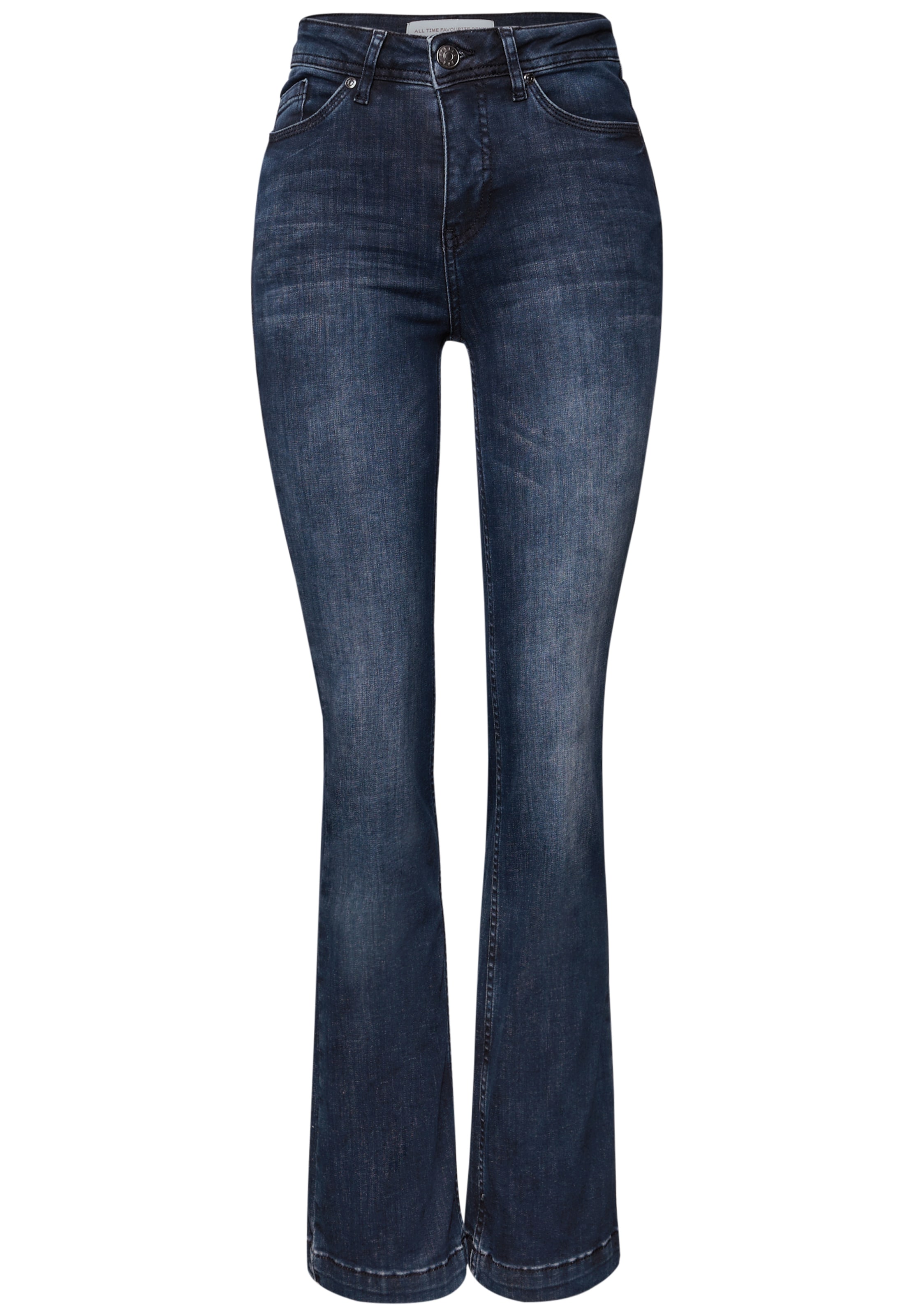 STREET ONE Boot cut Jeans in Blue: front