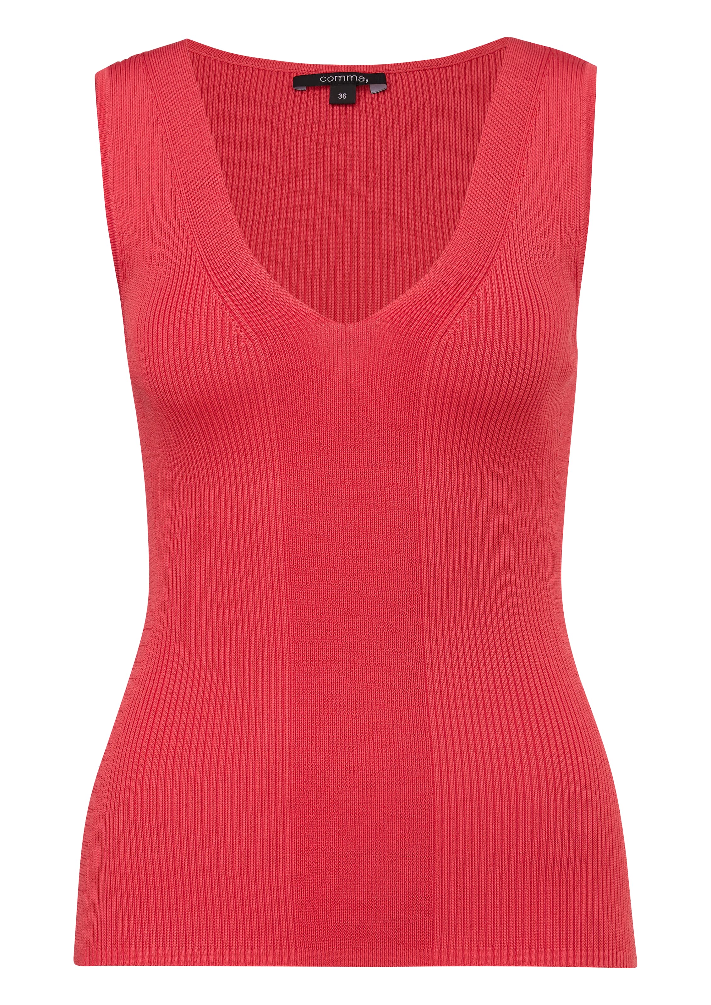 COMMA Sticktop in Rot: Vorderseite