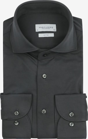 Profuomo Button Up Shirt 'Knitted' in Green: front