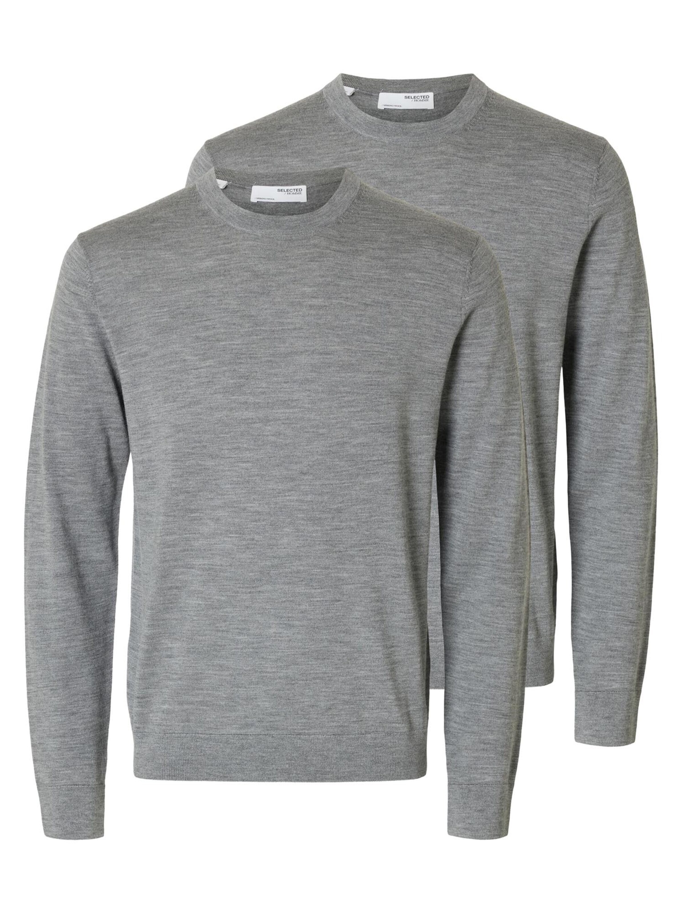 SELECTED Sweater 'Tray' in Grey: front