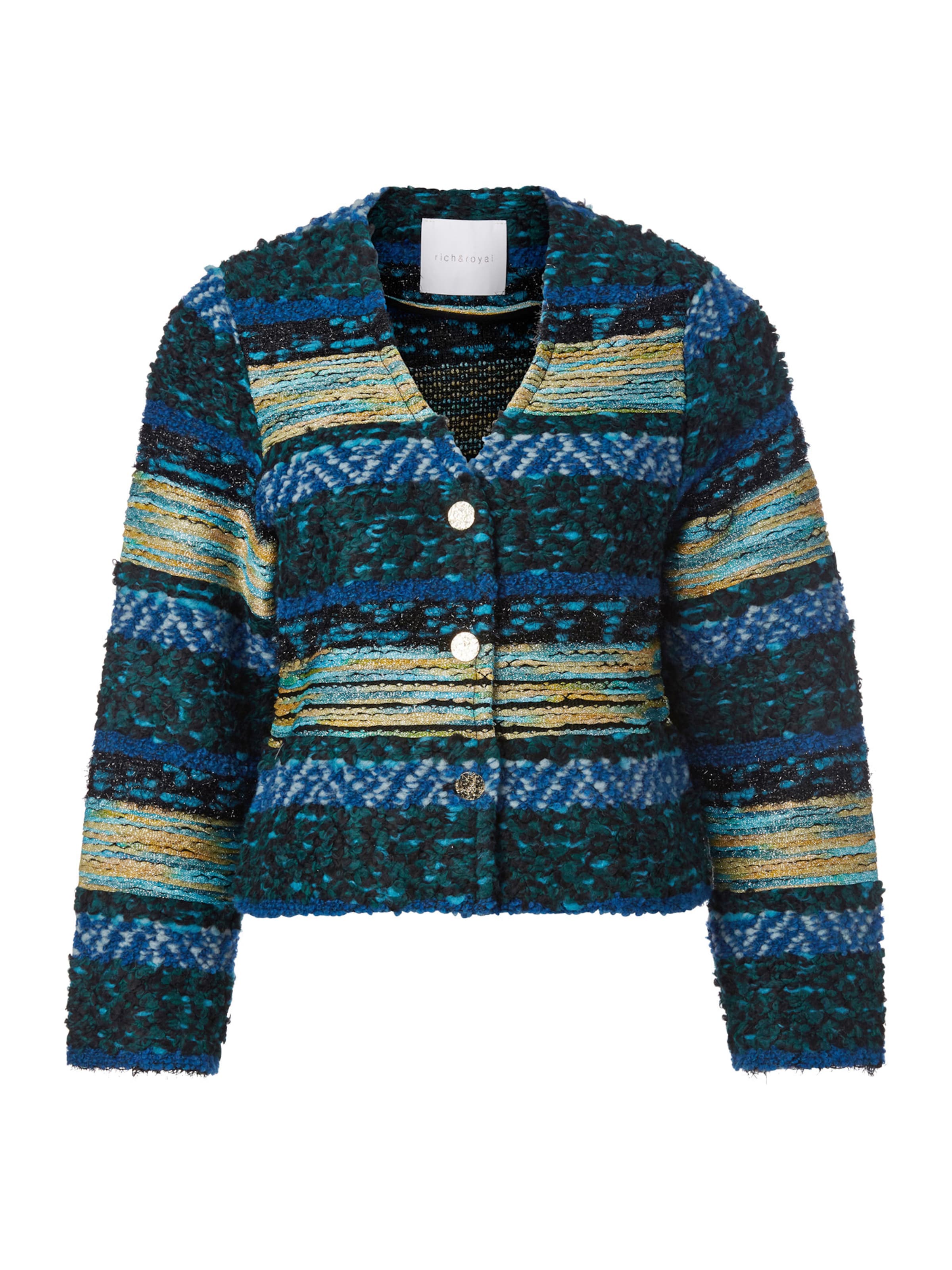 Rich & Royal Strickjacke in Blau: Vorderseite