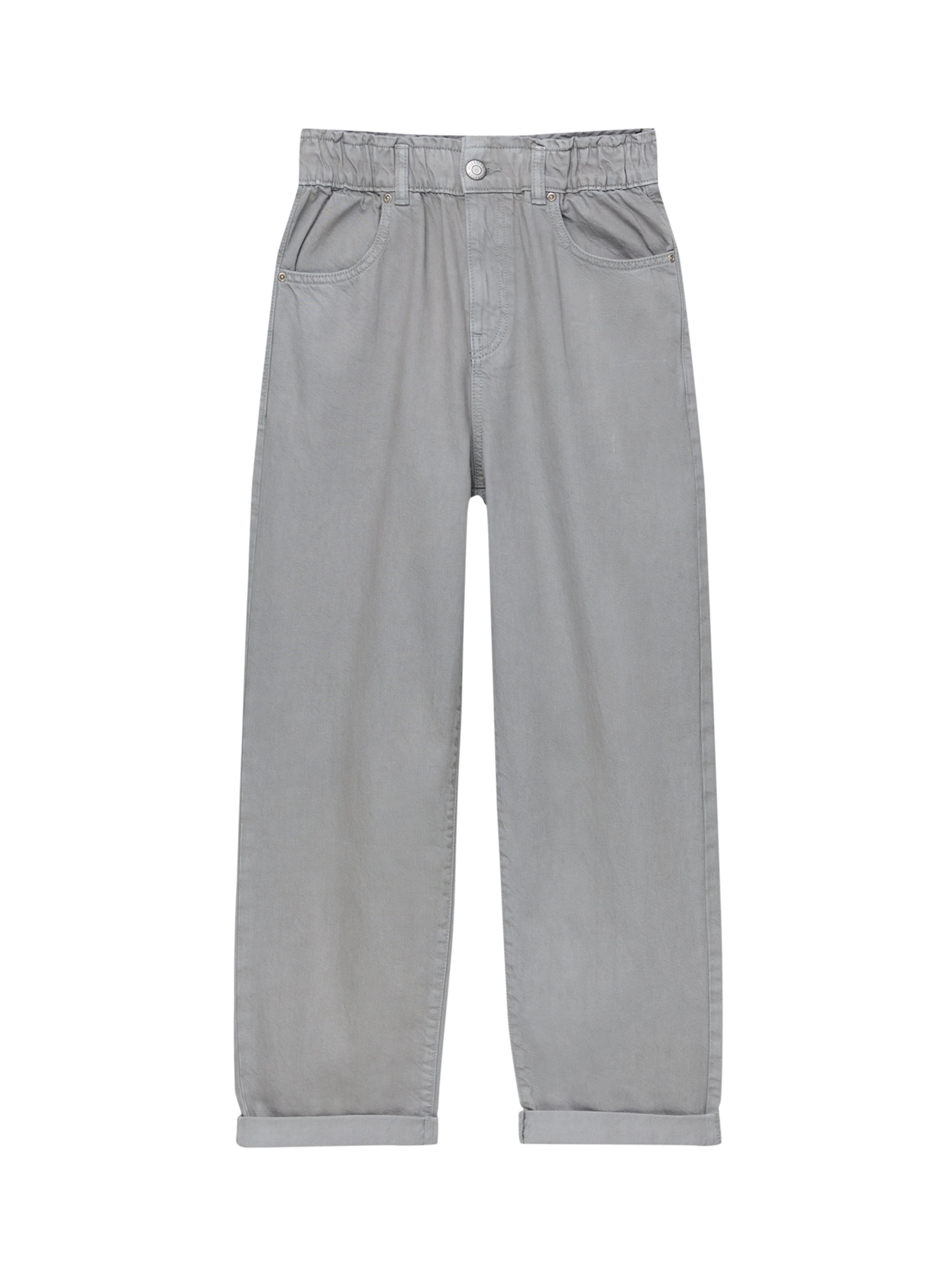 Pull&Bear Loosefit Hose in Grau: Vorderseite
