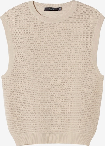 Bershka Sweater in Beige: front