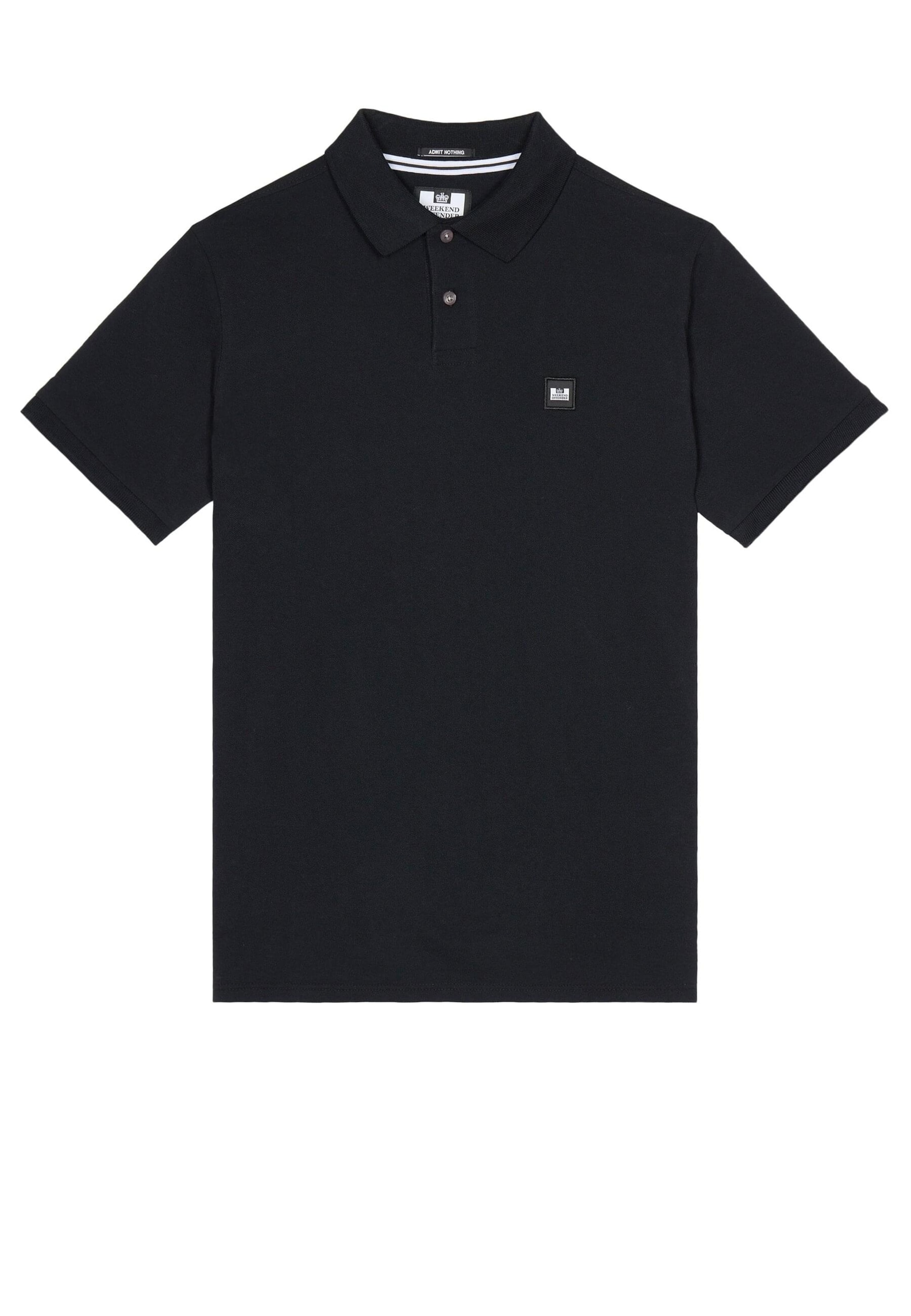 Weekend Offender Shirt 'Caneiros Badge' in Schwarz: Vorderseite