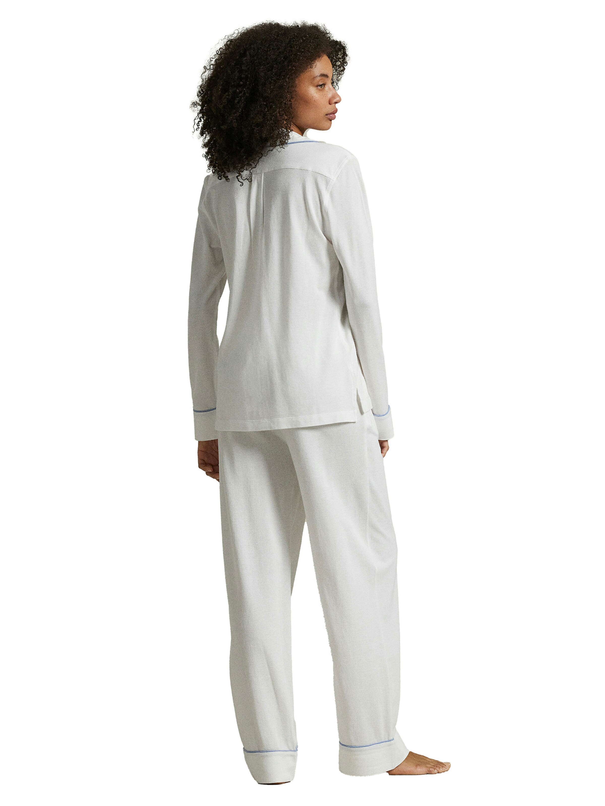 Pyjama ' Knit Oxford ' Polo Ralph Lauren en blanc