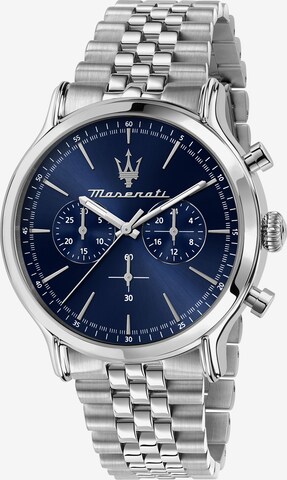 Maserati Analog Watch 'Epoca' in Silver: front