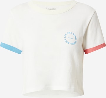 T-shirt WRANGLER en blanc : devant