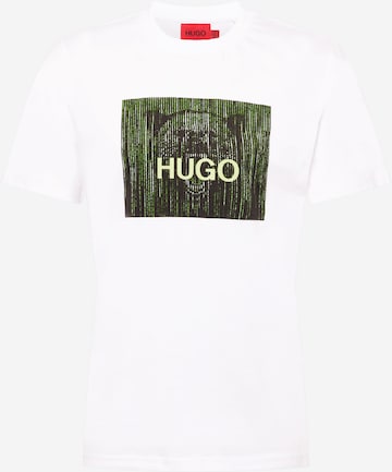 HUGO T-shirt 'Dintage' i vit: framsida