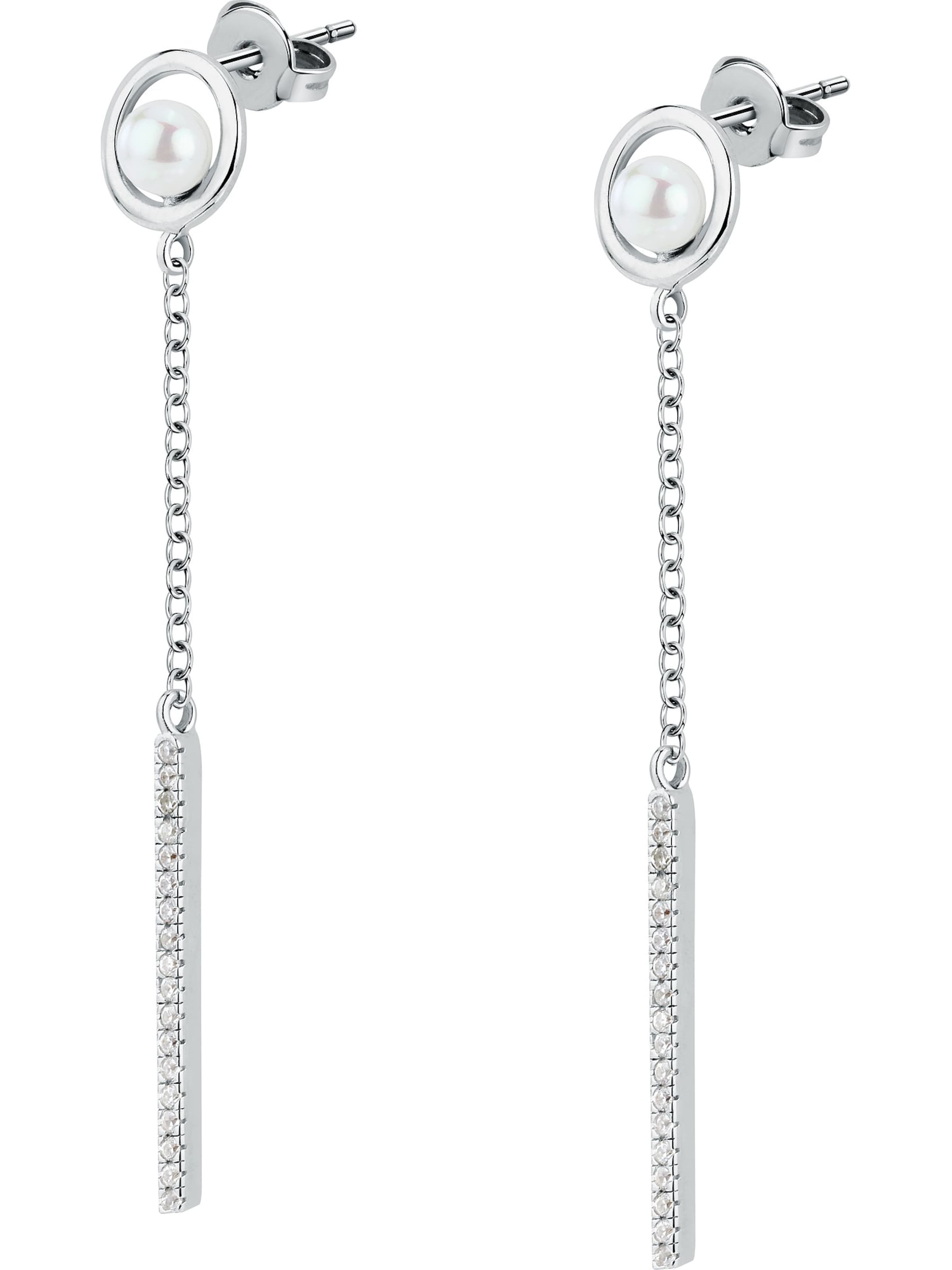 FAVS Earrings in Silver: front