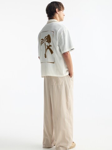 Pull&Bear Wide Leg Bukser i brun