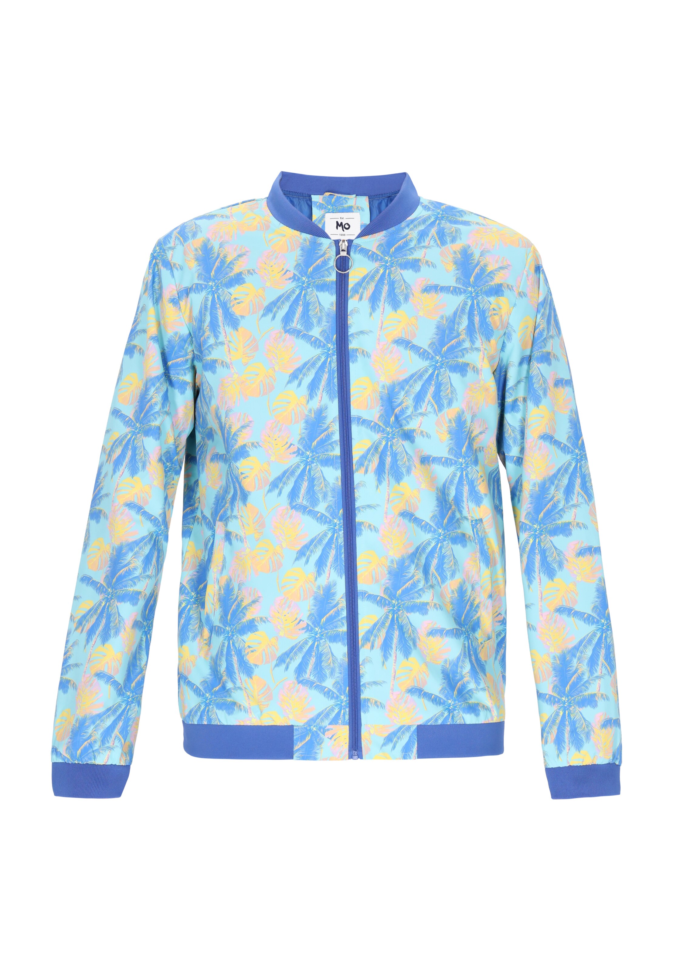 MO Φθινοπωρινό και ανοιξιάτικο μπουφάν σε μπλε: μπροστά