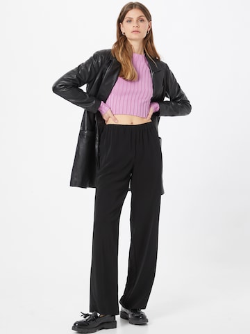 Wide Leg Pantalon 'Perry' modström en noir