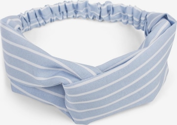 styleBREAKER Haarschmuck 'Haarband mit Streifen Muster und Twist Knoten' in Blau: Vorderseite
