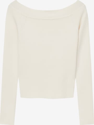 Pull&Bear Trui in Beige: voorkant