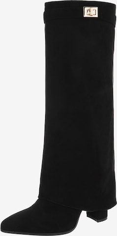 Ital-Design Stiefel in Schwarz: Vorderseite