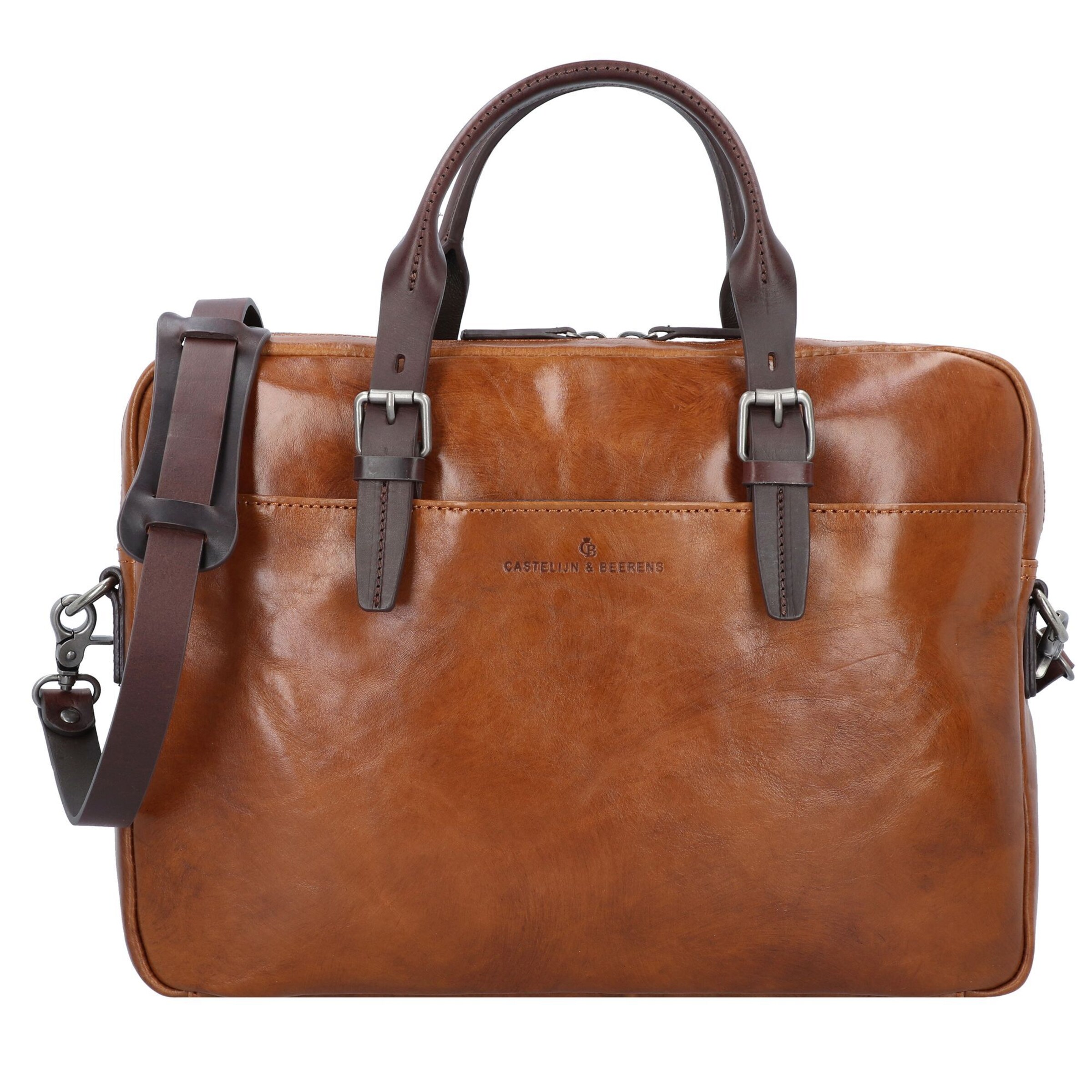 Borsa portadocumenti 'Rien' di Castelijn & Beerens in marrone: frontale