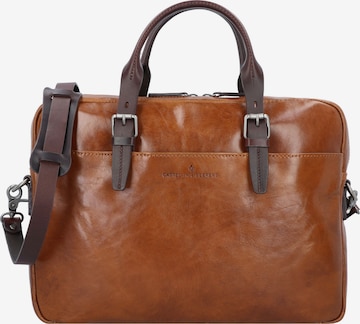 Castelijn & Beerens Document Bag 'Rien' in Brown: front