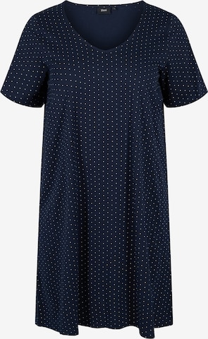 Zizzi Summer Dress 'Vmina' in Blue: front