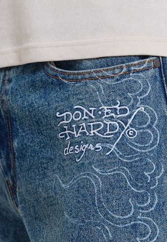 Ed Hardy - Loosefit Vaquero en azul