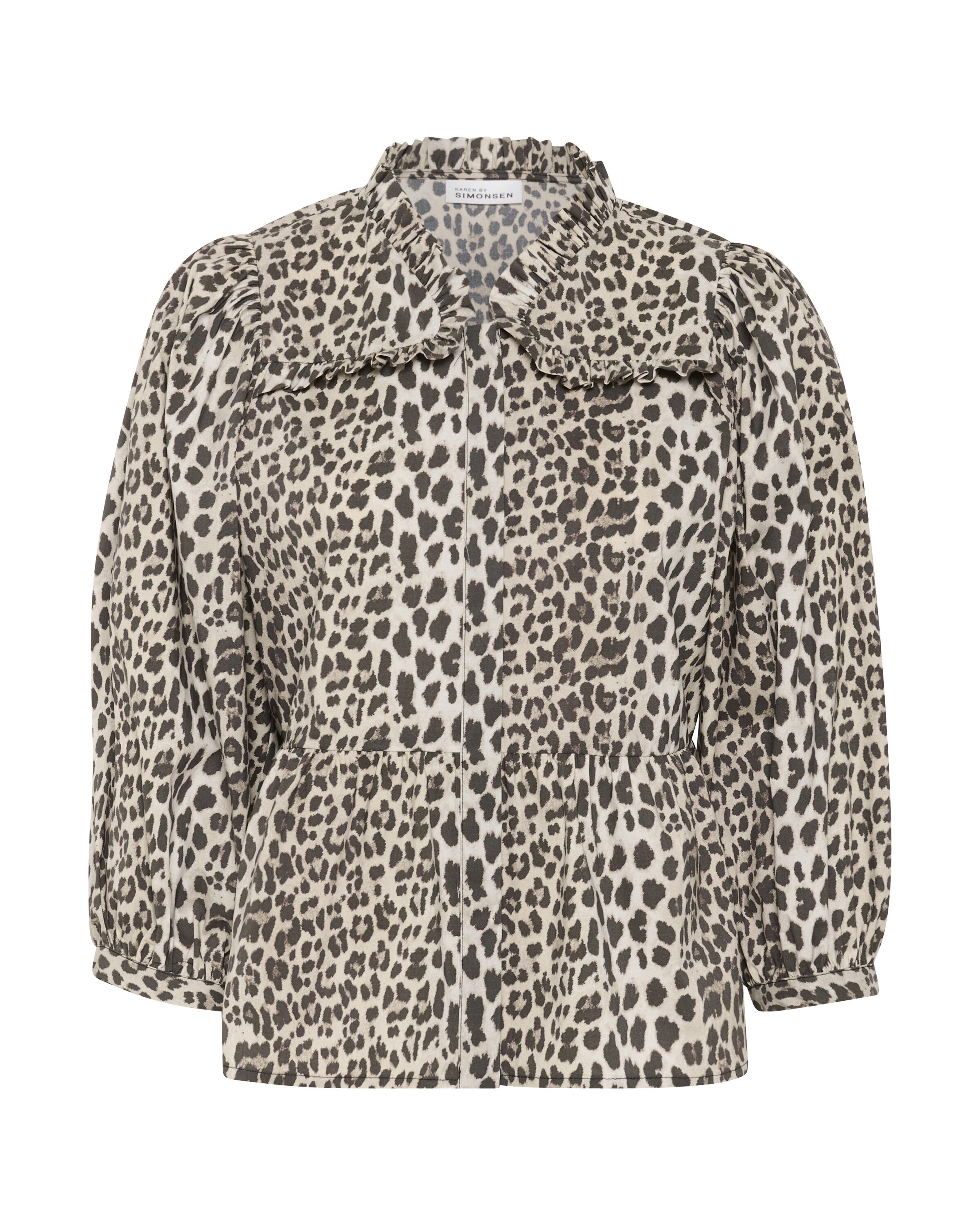 KAREN BY SIMONSEN Blouse 'KBUlrike' in Grey: front