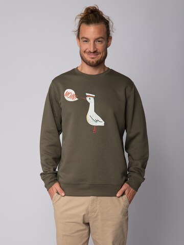 Watapparel Sweatshirt in Green: front