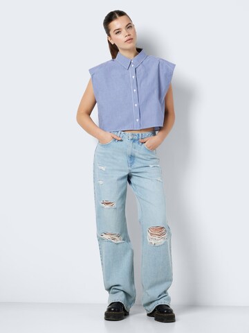 Noisy may Bluse 'KATRINE' in Blau