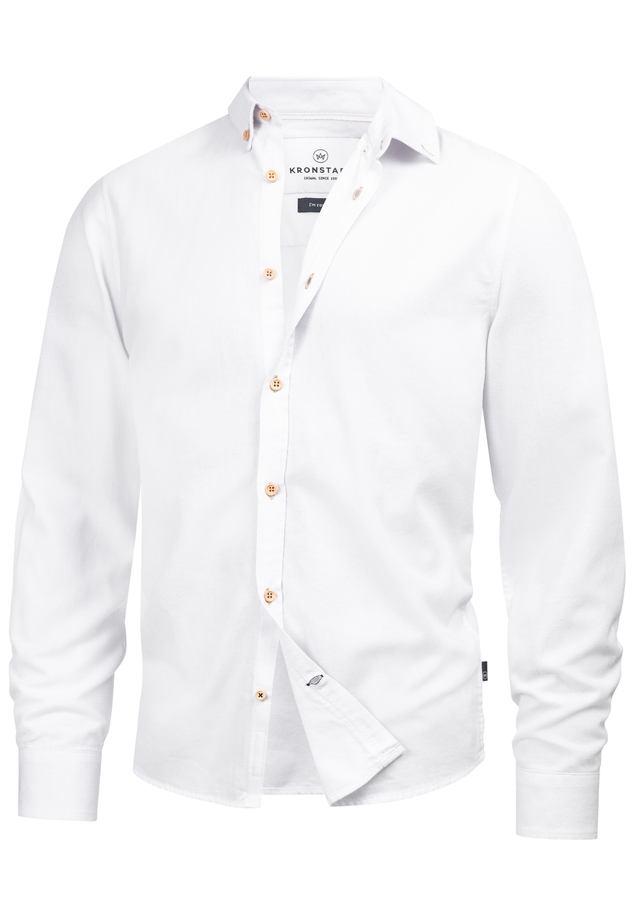 Kronstadt Overhemd ' Johan Diego ' in Wit: voorkant