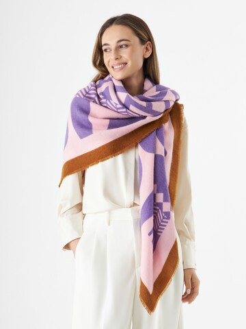 Foulard CODELLO en violet : devant