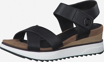 s.Oliver Sandals in Black: front