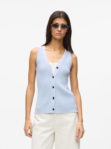 Cardigan Karl Lagerfeld en bleu : devant