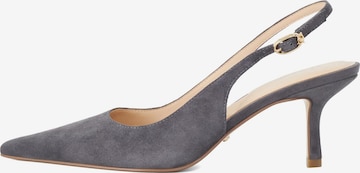 Dune LONDON Slingpumps 'Celise' in Grau: Vorderseite