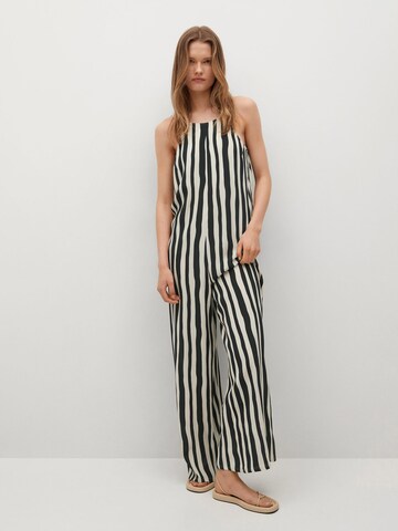 MANGO Jumpsuit 'Corsica' in Zwart: voorkant