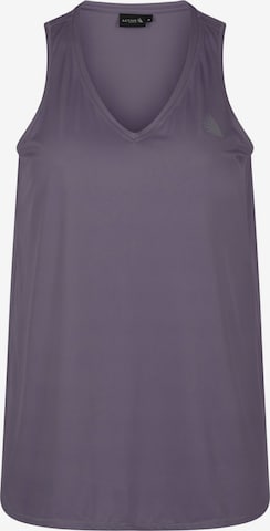 Active by Zizzi Sports Top 'Abasic' in Purple: front