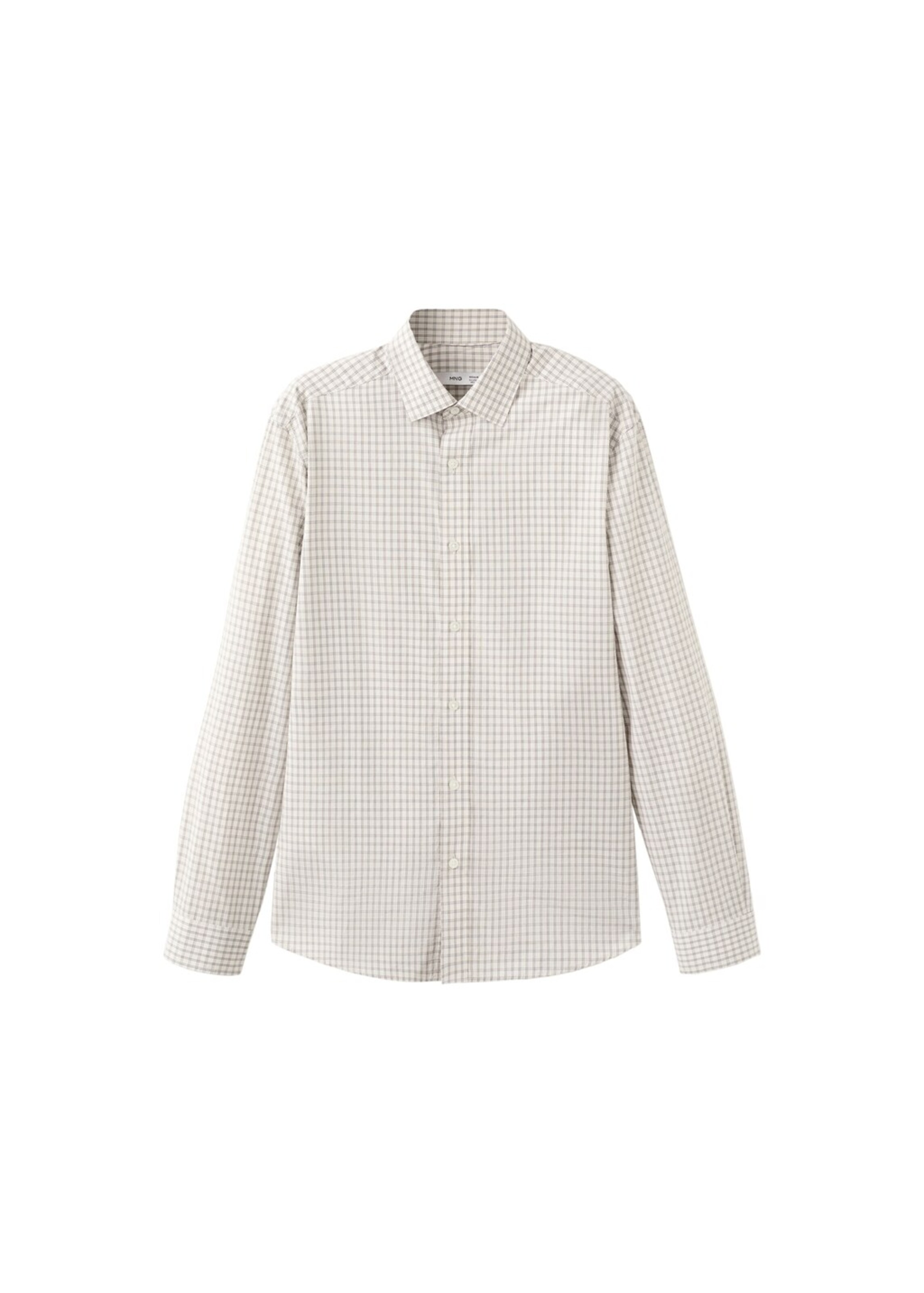 MANGO MAN Comfort Fit Hemd 'David' in Grau: Vorderseite