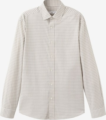 MANGO MAN Comfort Fit Hemd 'David' in Grau: Vorderseite