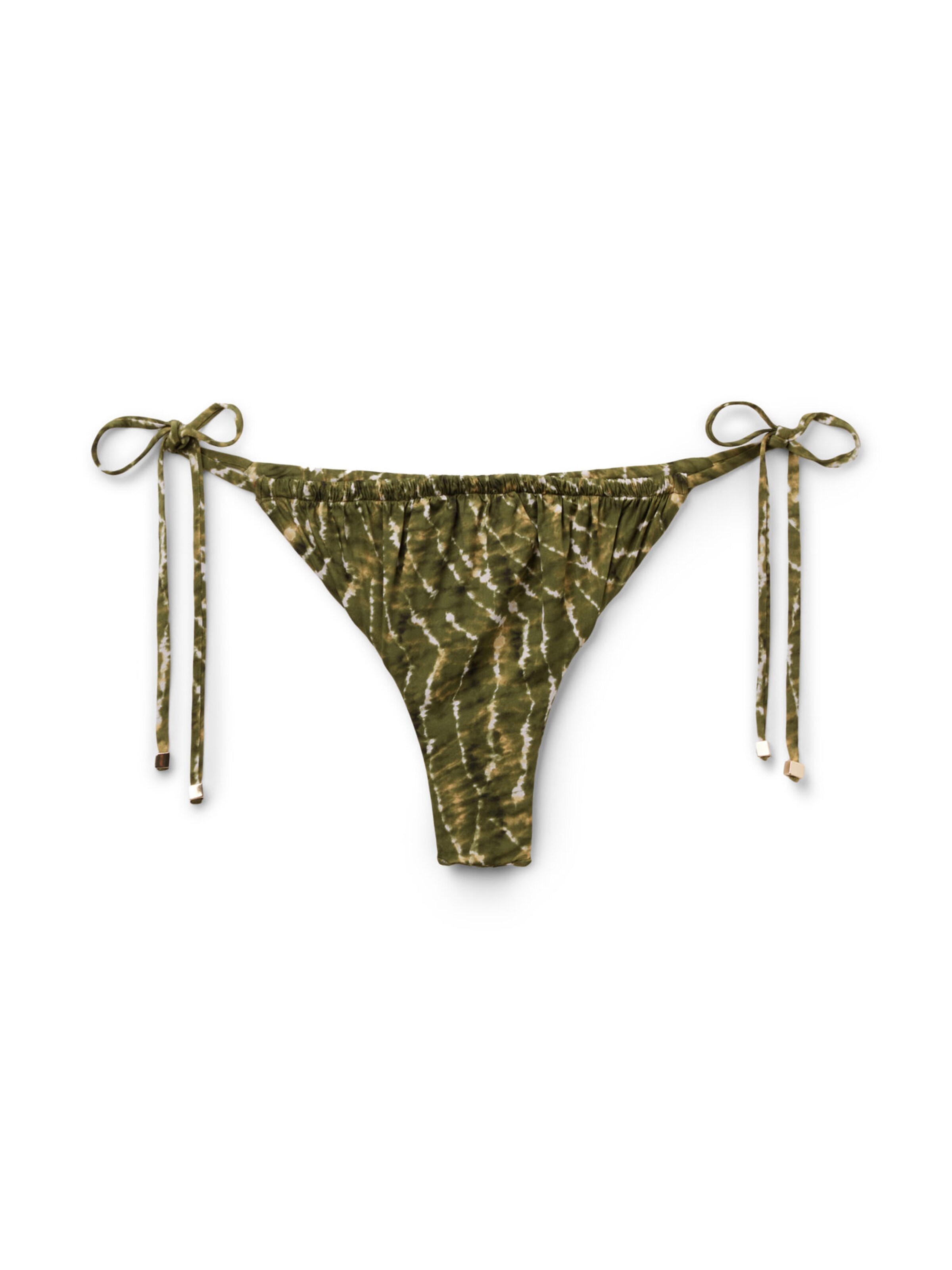 CALZEDONIA Bikinihose 'Natural Tie-Dye' in oliv / weiß, Produktansicht