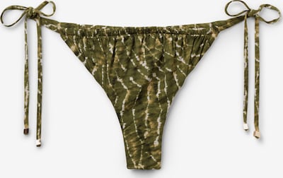 CALZEDONIA Bikinihose 'Natural Tie-Dye' in oliv / weiß, Produktansicht