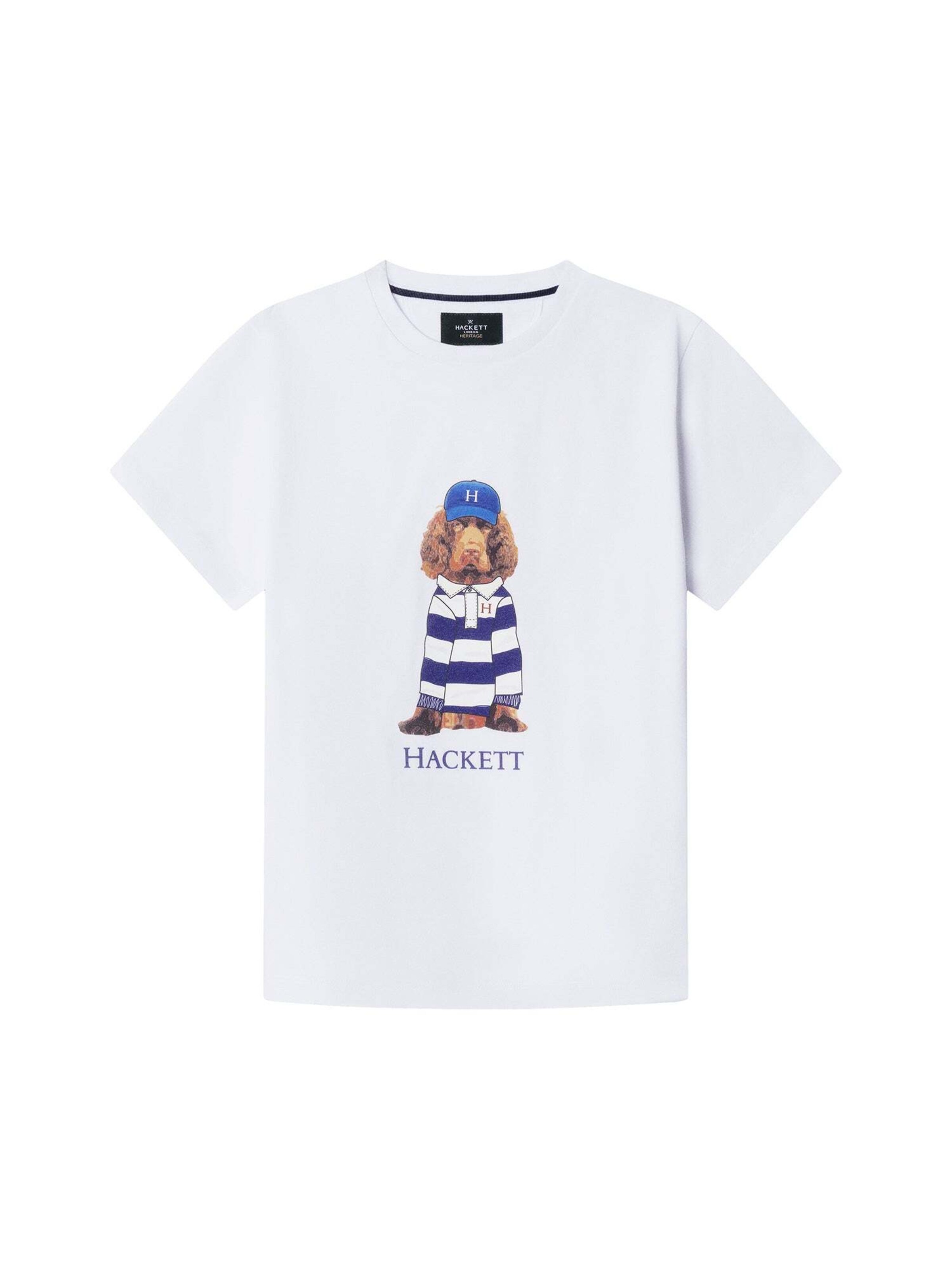 T-Shirt 'Heritage Harry' Hackett London en blanc : devant