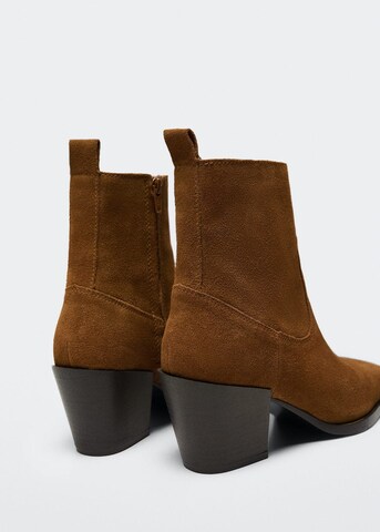 MANGO Ankle Boots 'Virgil' in Brown