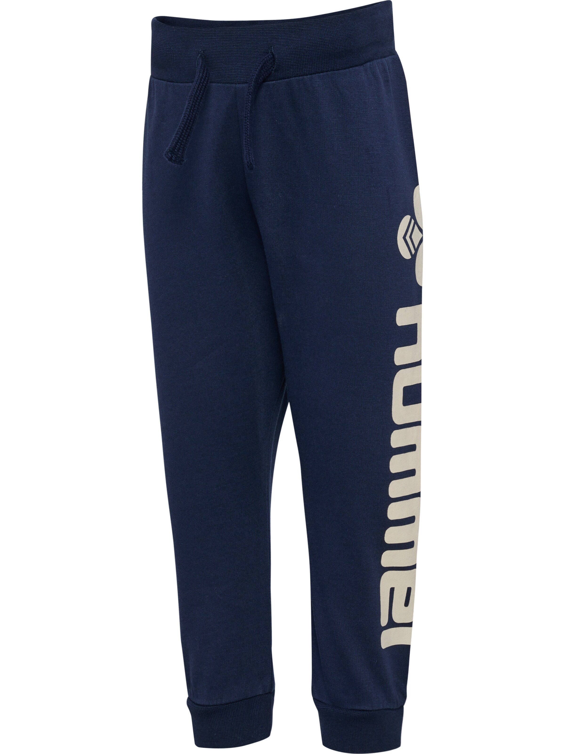 Hummel Tapered Broek 'Lime' in Blauw