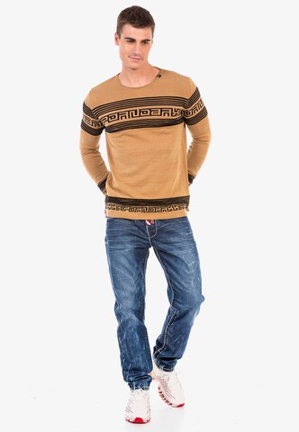 CIPO & BAXX Pullover in Braun