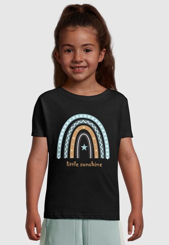 Maglietta 'Rainbow Sunshine' di Merchcode in nero: frontale