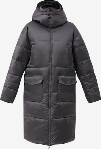 Finn Flare Steppmantel 'Basic' in Grau: Vorderseite