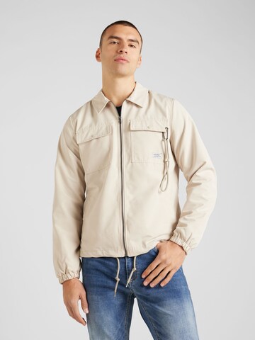 BLEND Tussenjas in Beige: voorkant