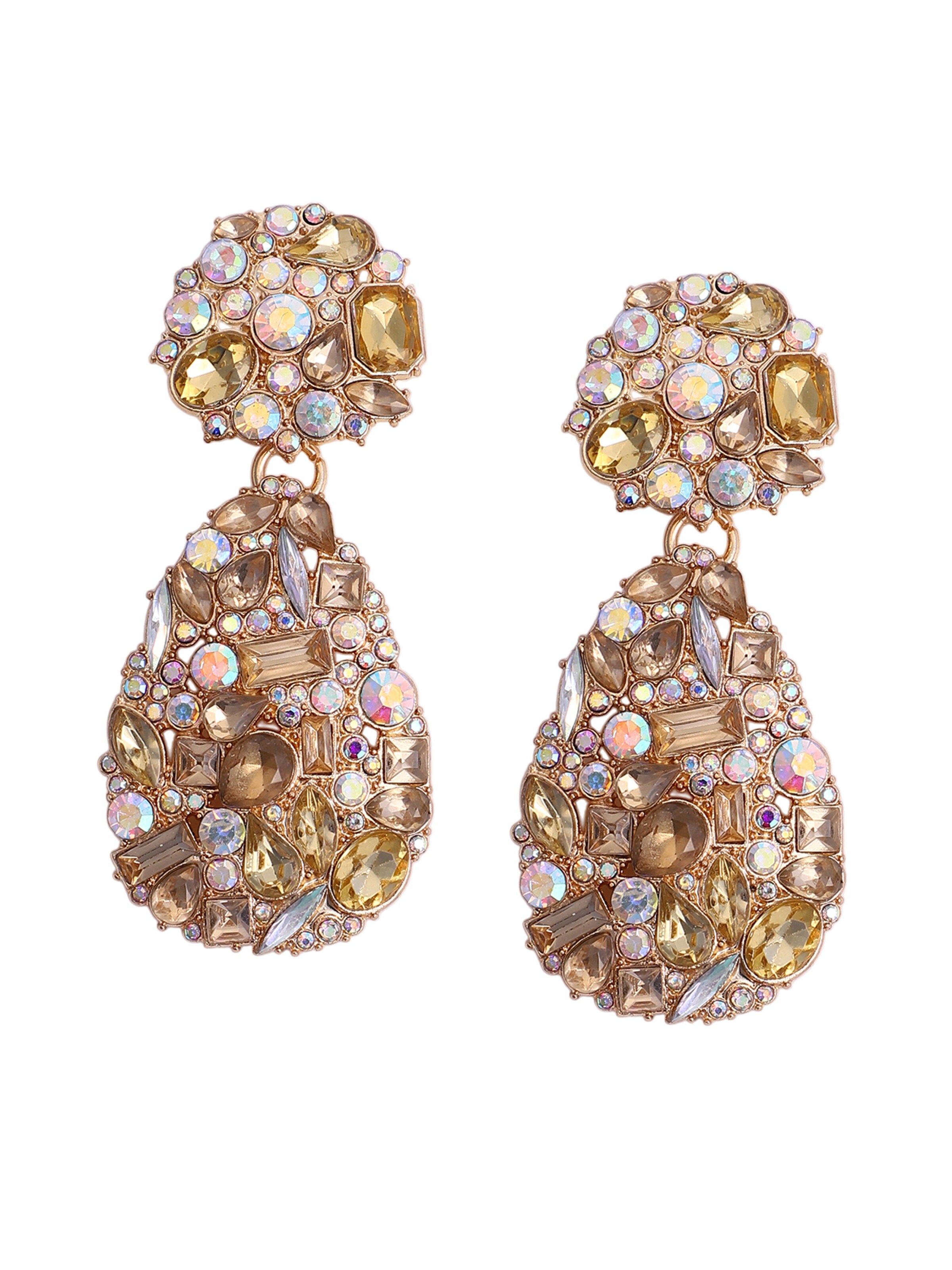 SOHI Náušnice 'Maci' - Zlatá: predná strana