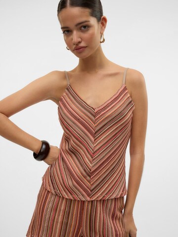 VERO MODA Knitted top 'VMDEMI' in Red
