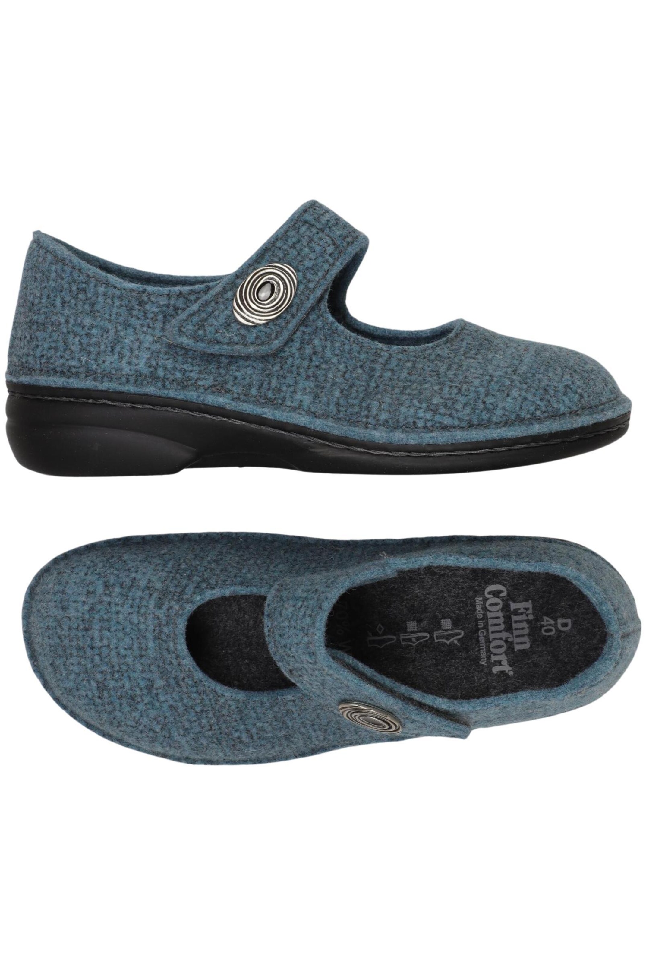Finn Comfort Flats & Loafers in 40 in Blue: front