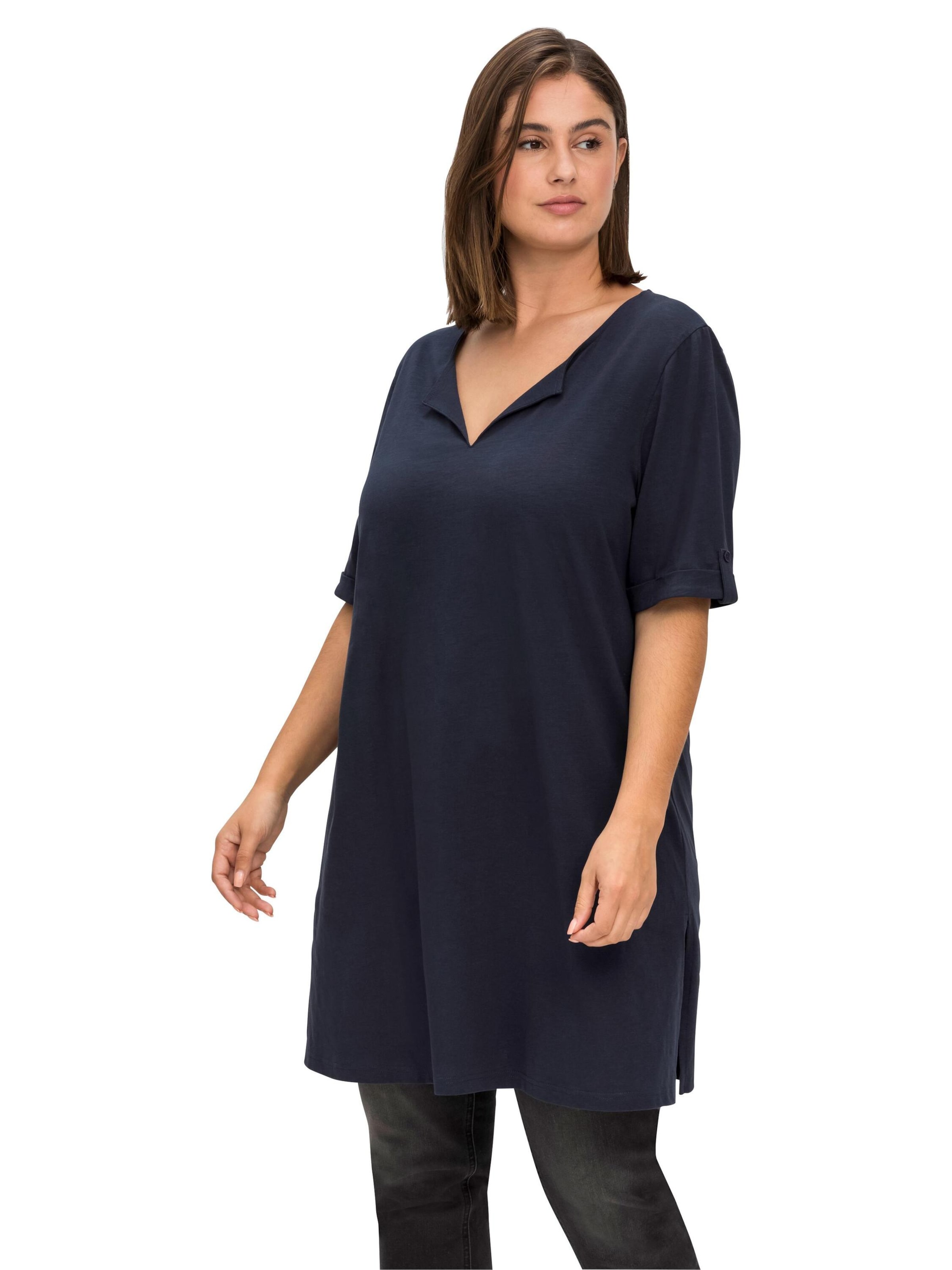 SHEEGO Футболка в Синий: спереди