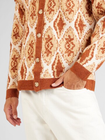 TOPMAN Knit cardigan in Orange